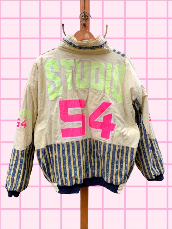 Vintage Other - Vintage 80s/90s Studio 54 Cotton Reversible Bomber Jacket - Size XL